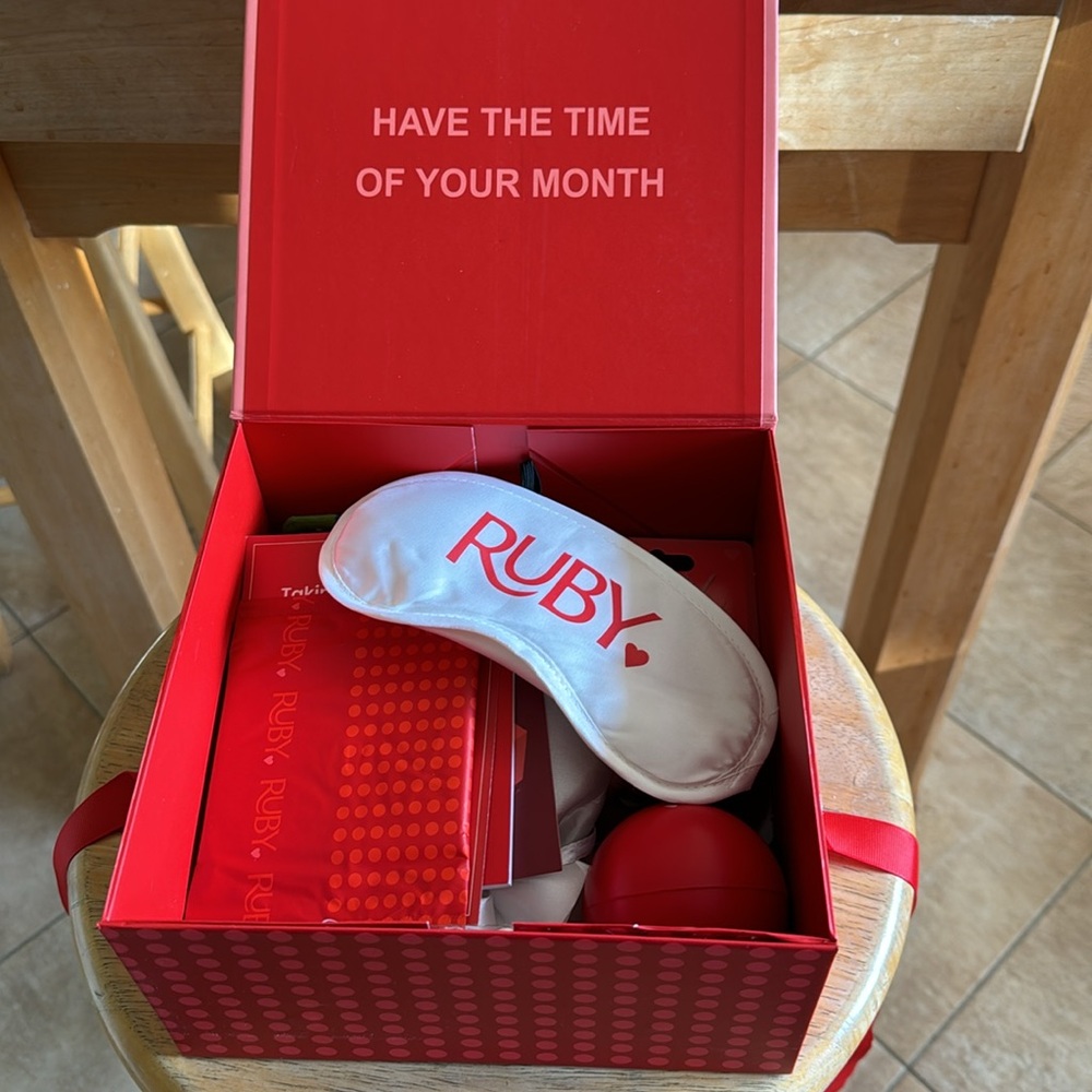 ❤️❤️RUBY LOVE Premium First Period kit!❤️❤️ NEW, purchased on Amz for $79.99.
